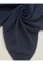 Navy Blue Draped Crepe Fabric