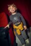 Boy's 4-9 Years Old Patterned Long Sleeve T-Shirt Anthracite - 3