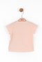 Baby Girl Desert Patterned Cotton Short Sleeve T-Shirt 38615 Salmon - 3