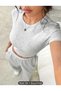 gray women's baggy plus size sportswear quality loose fit stretchy comfortable fabric sweatpants237 - 3