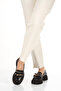 Women's Buckle Detailed Thick Sole Loafer 4059 Black - 2