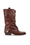 Jadire Women's Long Boots with Blunt Toe B4205-Taba