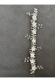 Bridal Crown White Cream Stone Flower Detailed Bridal Crown Hijab - 2