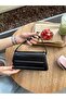 Women's Black Stylish Rectangular Flap Bag - 4