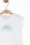 Baby Girl 1-4 Years Old Cotton Short Sleeve T-Shirt 36632 Ecru - 2