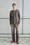 Long Sleeve Mink T-Shirt with Metal Buttons - 5