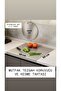 Stainless Steel Set of 2 Counter Protector 50X60Cm and Cutting Board 25X25 cm