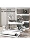 Foldable Stackable Storage Box Organizer Set of 5 with Doors and Wheels with Removable Lid - 5