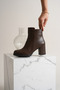 Winter's Approach Women's Zippered Flag Heel Boots - 4