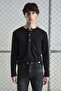 Long Sleeve Black T-Shirt with Metal Studs - 5