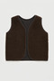 Teddy Plush Unisex Vest - Brown - 2