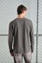 Long Sleeve Mink T-Shirt with Metal Buttons - 2