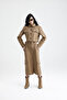 Edessa Two-Piece Suit Gabardine Mini Jacket Long Skirt Pocket Autumn Suit