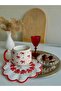Handmade Red Bow Ceramic Mug Cup - 2