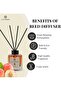 Peach Reed Diffuser, Best Aromatherapy Perfume, Oil & Reed Diffuser Sticks- 100 ml - 2