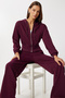 Hooded Knitted Top and Bottom Set Lzv0033 Mürdüm