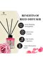 Rose Reed Diffuser, Best Aromatherapy Perfume, Oil & Reed Diffuser Sticks- 100 ml - 2
