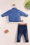 Navy Blue Coat Baby Boy 3-Piece Set (1-3 Years) - 4