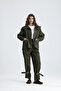 Dara Trenckot Beli Drawstring Mock Neck Pocket Waterproof Short Trench