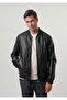 Men's Ribbed Faux Leather Coat & Jacket - 2