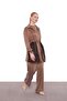 Camel File Detailed Three-Piece Suit - 2