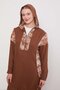 Coffee Leaf Patterned Cupra Double Set - 4