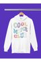 Cool Moms Club Printed Cotton Long Sleeve Ribbed 3-Ply Hooded Sweatshirt