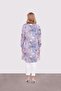 Blue Abstract Reflection Patterned Tunic - 6