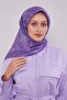 وشاح جاكار كريستالي هندسي أرجواني - 2