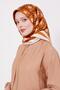 وشاح حريري بنمط زهرة الأقحوان - 3