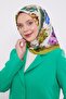 وشاح حريري بنمط مغريب الليمون المجرد - 3
