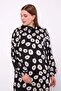 Black Round Patterned Tunic - 4