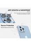 Camera Lens Protector Set compatible with Apple Iphone 14, 9H glass, Silver - 3