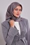 وشاح حريري مخطط من قماش التويل