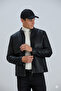 Men's Coat Faux Leather Coat Jacket - 2