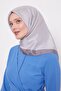 Light Gray Ring Pattern Monogram Scarf