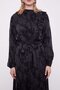 Black Ruffle Detailed Cupra Dress - 4