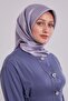 وشاح حريري فضي بنمط L مونوغرام - 2