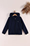Children's Unisex Fleece Jacket with Rubber Cuffs and Zipper Hood