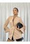 Lined Women's Mid-Length Casual Special Occasion Blazer Jacket with Drawstring Detail on the Sleeve