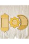 3-Piece Wooden Presentation Plate - Maple Color Ramadan Decoration & Iftr Presentation Plate - Welcome Ramadan Ornament - 2