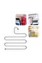 حامل وشاح للبنطلون من الكروم 2 قطعة - 2