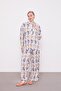 Indigo Geometric Patterned Tunic Set - 2