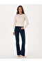 Navy Blue Skinny Flare Jean Pants 50318199-Vr033