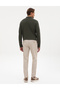 Beige Ex. Slim Fit Fabric Trousers 50311818-Vr011 - 4