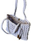 - Emine 9106 Hand Knitted Combed Cotton Fabric Shoulder Bag with Wooden Bead Detail - 27 X 21 - 2