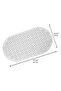 2 Pieces Massage Silicone Bath Mat with Suction Cups Non-Slip Bathtub and Shower Mat A-142 - 3