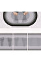 2 pieces stylish design water absorbent bathroom sink toilet non-slip base oval mat 38x58 cm a-60