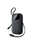 EnerFill FC31 Dijital Ekranlı Hızlı Şarj Powerbank Dahili Çift USB-C Kablo 20000mAh 45W Siyah - 8