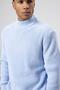 Oversize Knitwear High Neck Sweater Baby Blue - 4